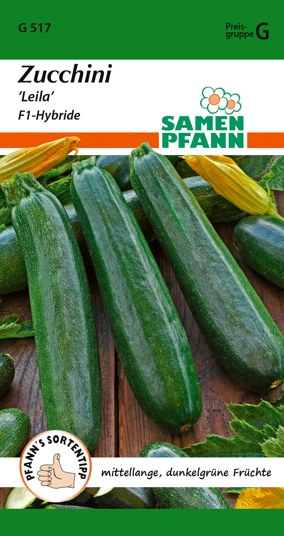 Samen Pfann Zucchini Leila