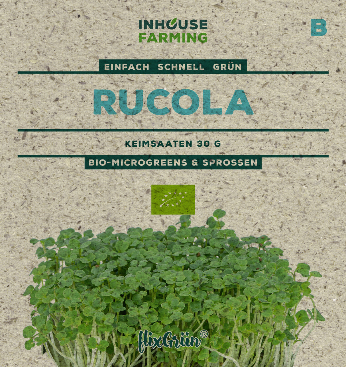 flixGrün BIO Keimsprossen Rucola