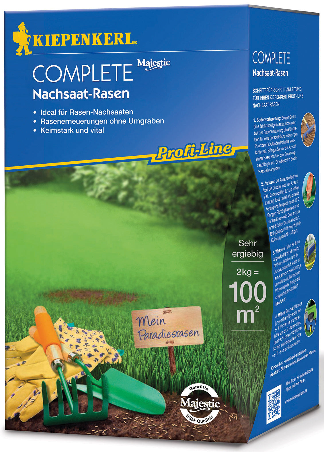 Kiepenkerl Nachsaatrasen Complete, 2 kg Profi-Line