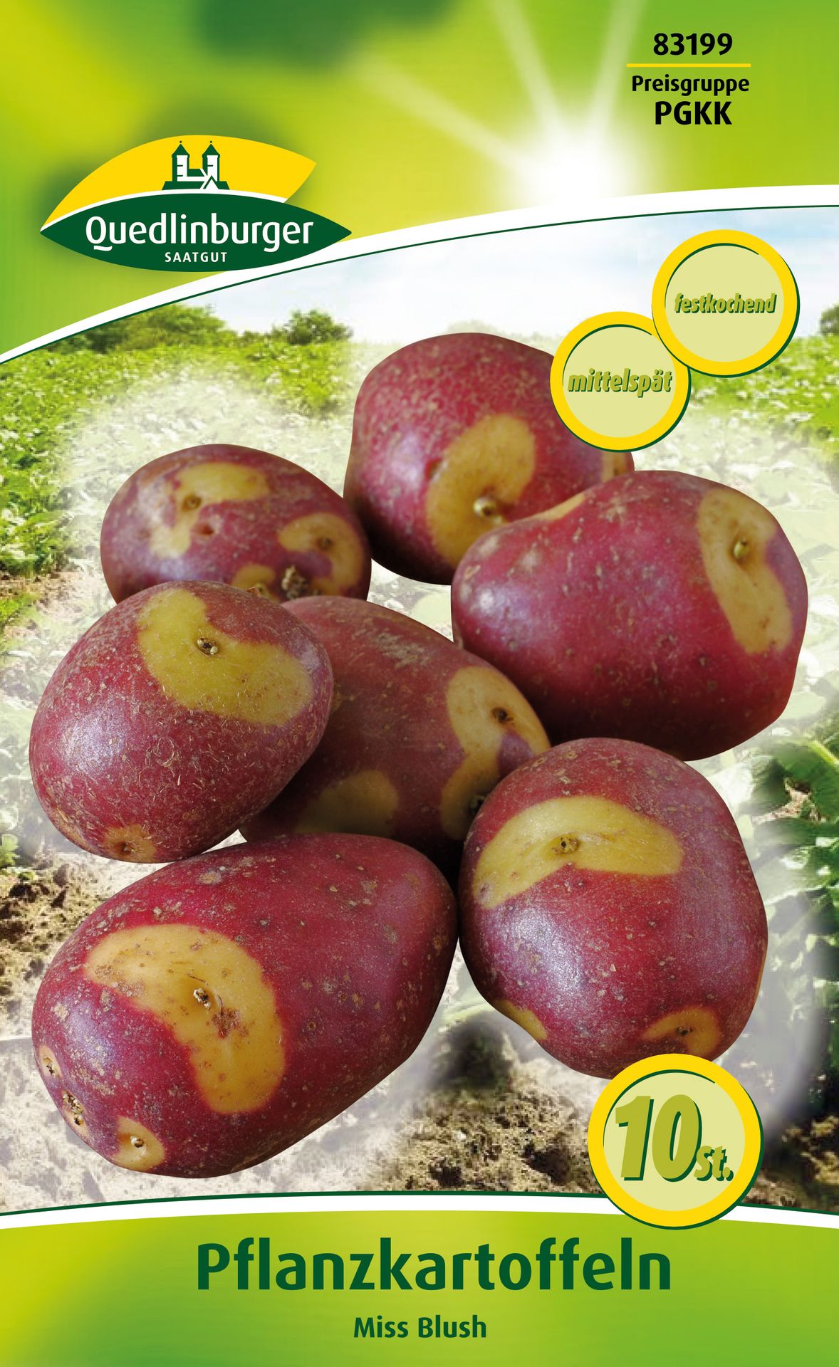 Quedlinburger Pflanzkartoffel Miss Blush 10 Stück