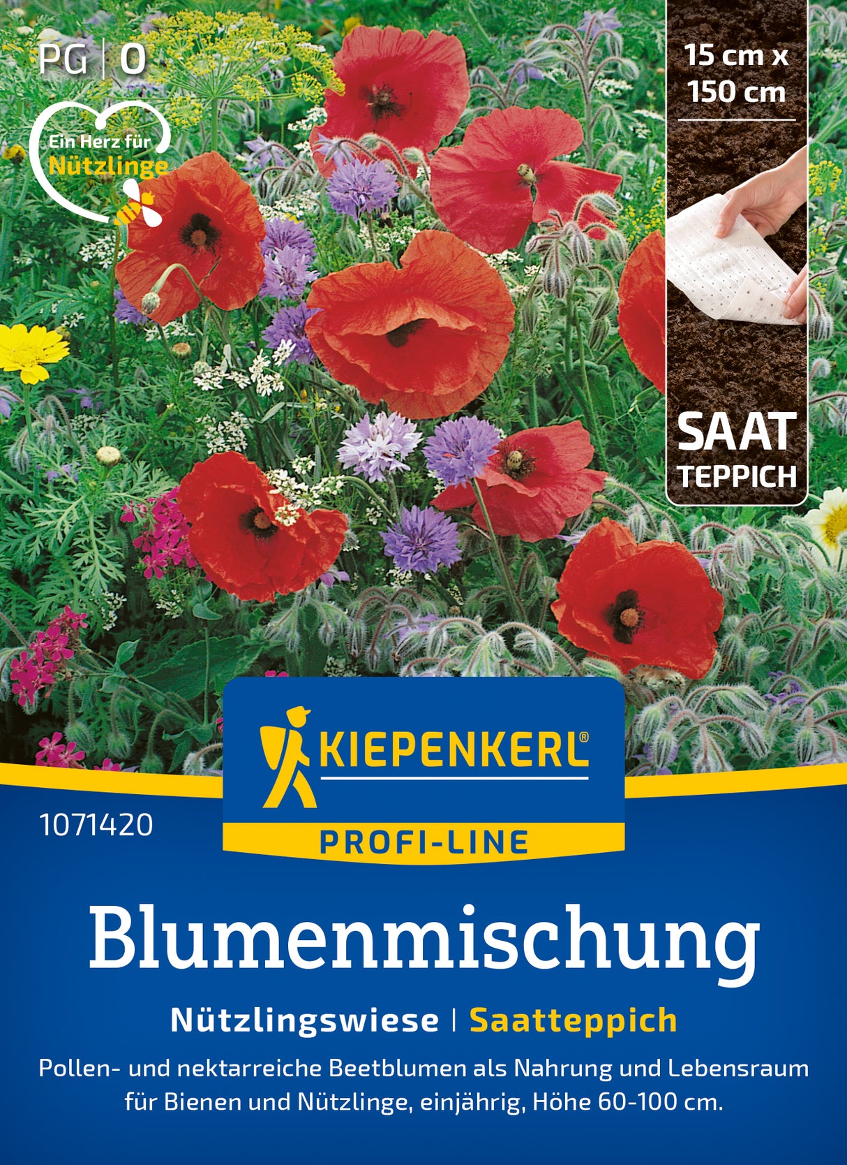 Kiepenkerl Blumensamen-Mischung Nützlingswiese Saatteppich