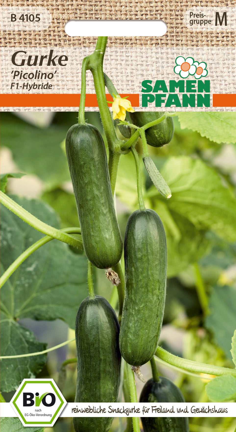 Samen Pfann BIO Gurke Picolino