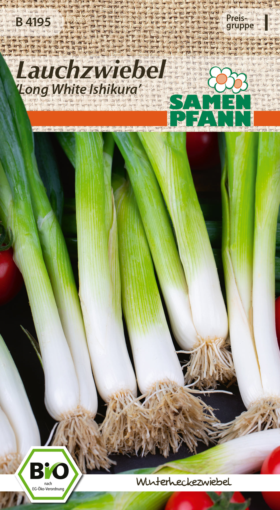 Samen Pfann BIO Lauchzwiebel Long White Ishikura