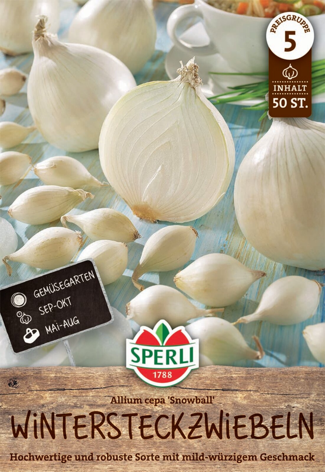 SPERLI Weiße Wintersteckzwiebel Snowball 50 Stück