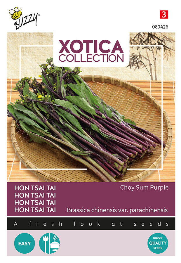 Buzzy Seeds Hon Tsai Tai Choy Sum Purple