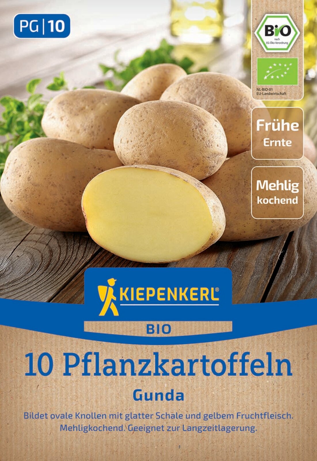 Kiepenkerl BIO Pflanzkartoffel Gunda 10 Stück