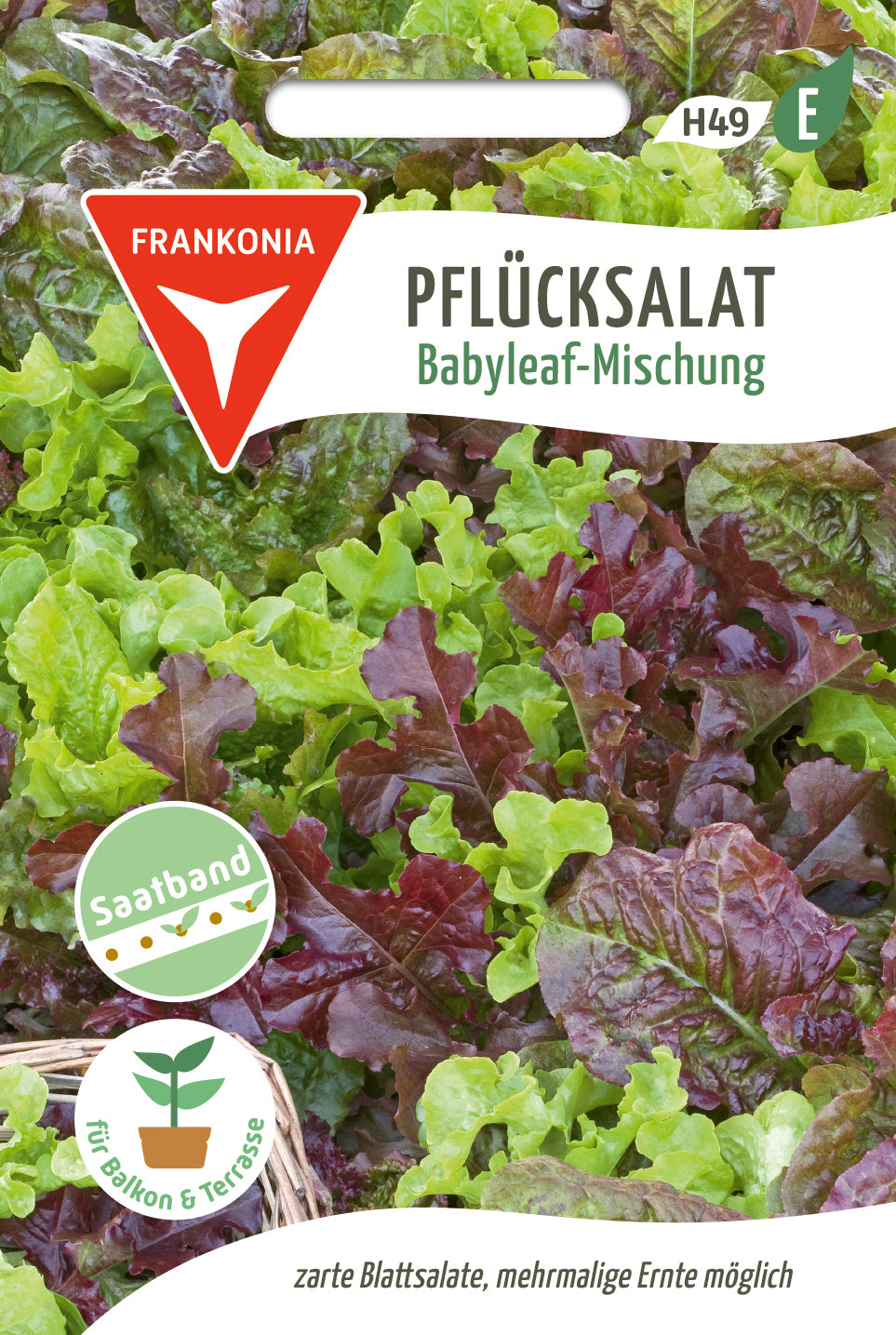 Frankonia Samen Pflück- & Schnittsalat Babyleaf-Mischung Saatband