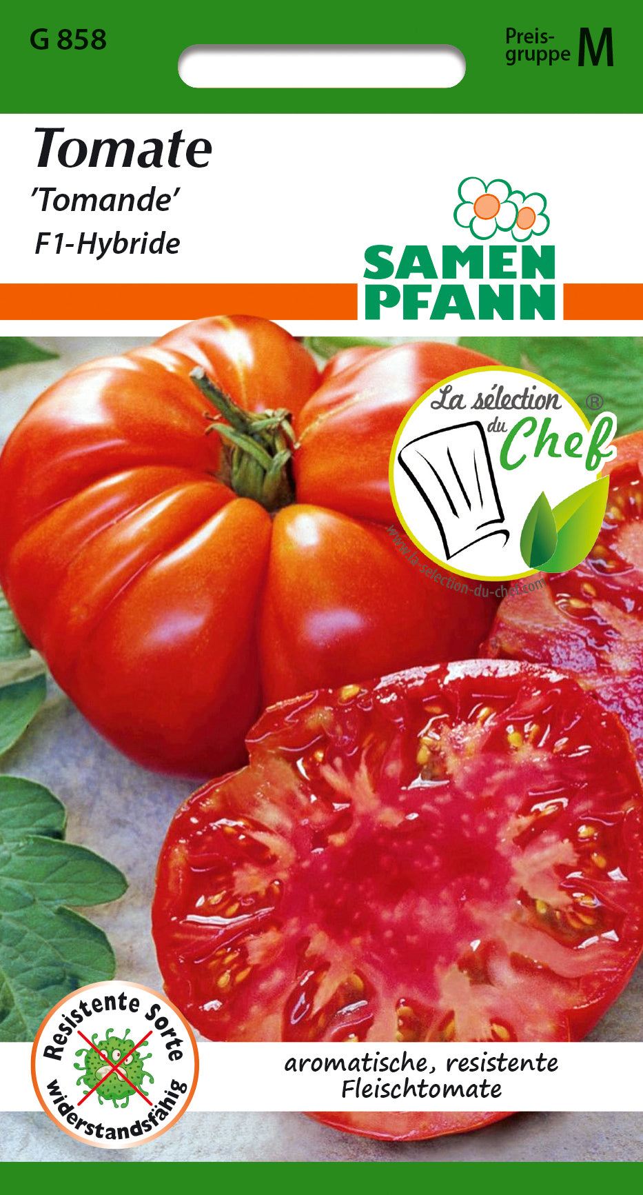 Samen Pfann Tomate Tomande