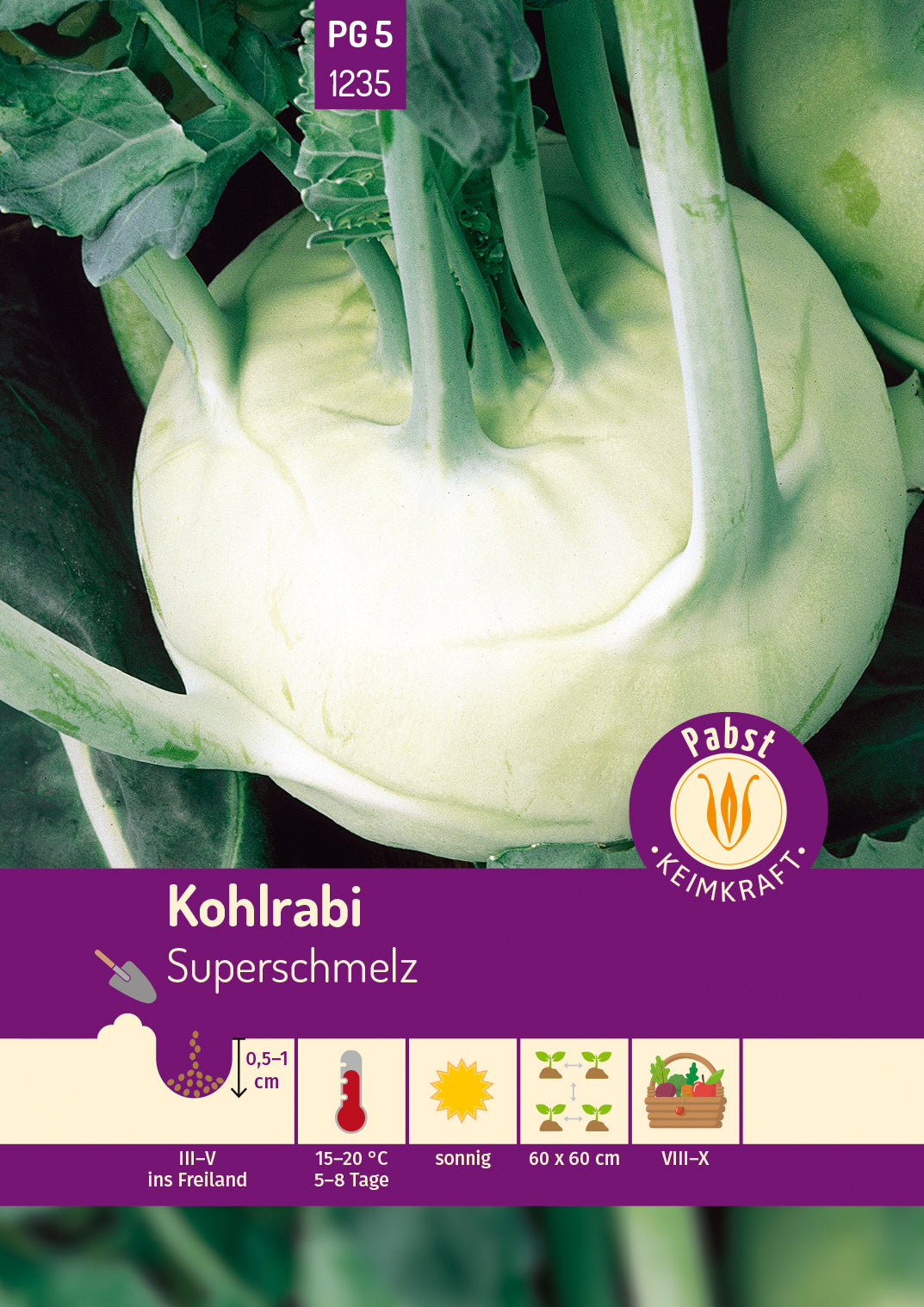 Pabst Keimkraft Kohlrabi Superschmelz