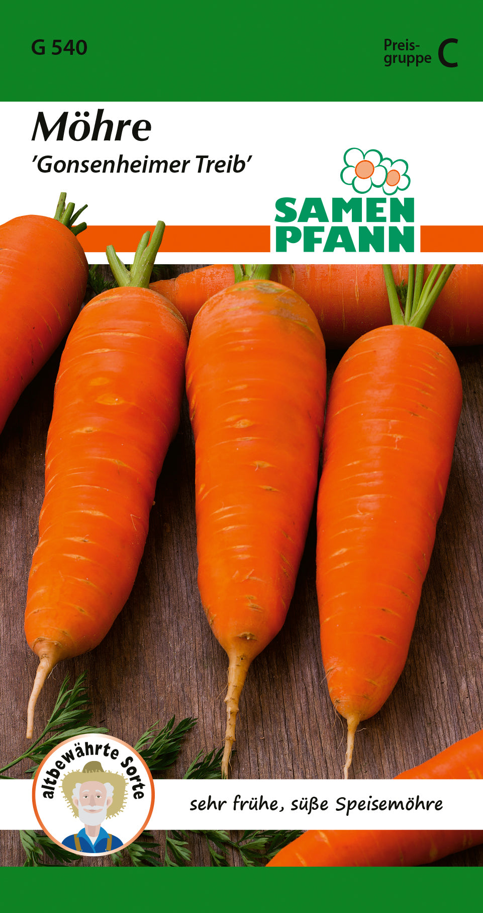 Samen Pfann Möhre Gonsenheimer Treib