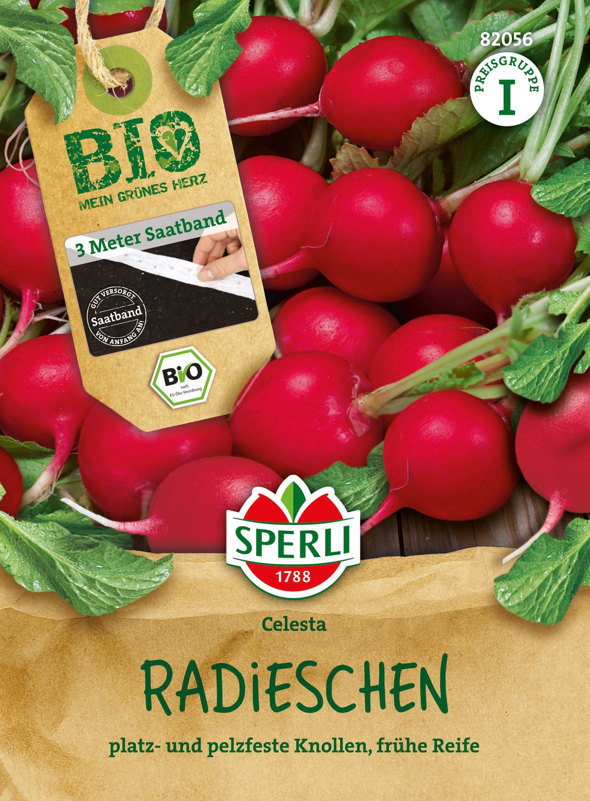 SPERLI BIO Radieschen Celesta Saatband