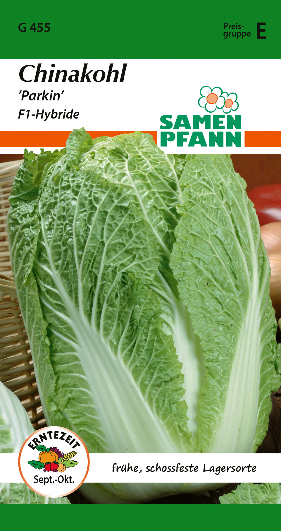 Samen Pfann Chinakohl Parkin