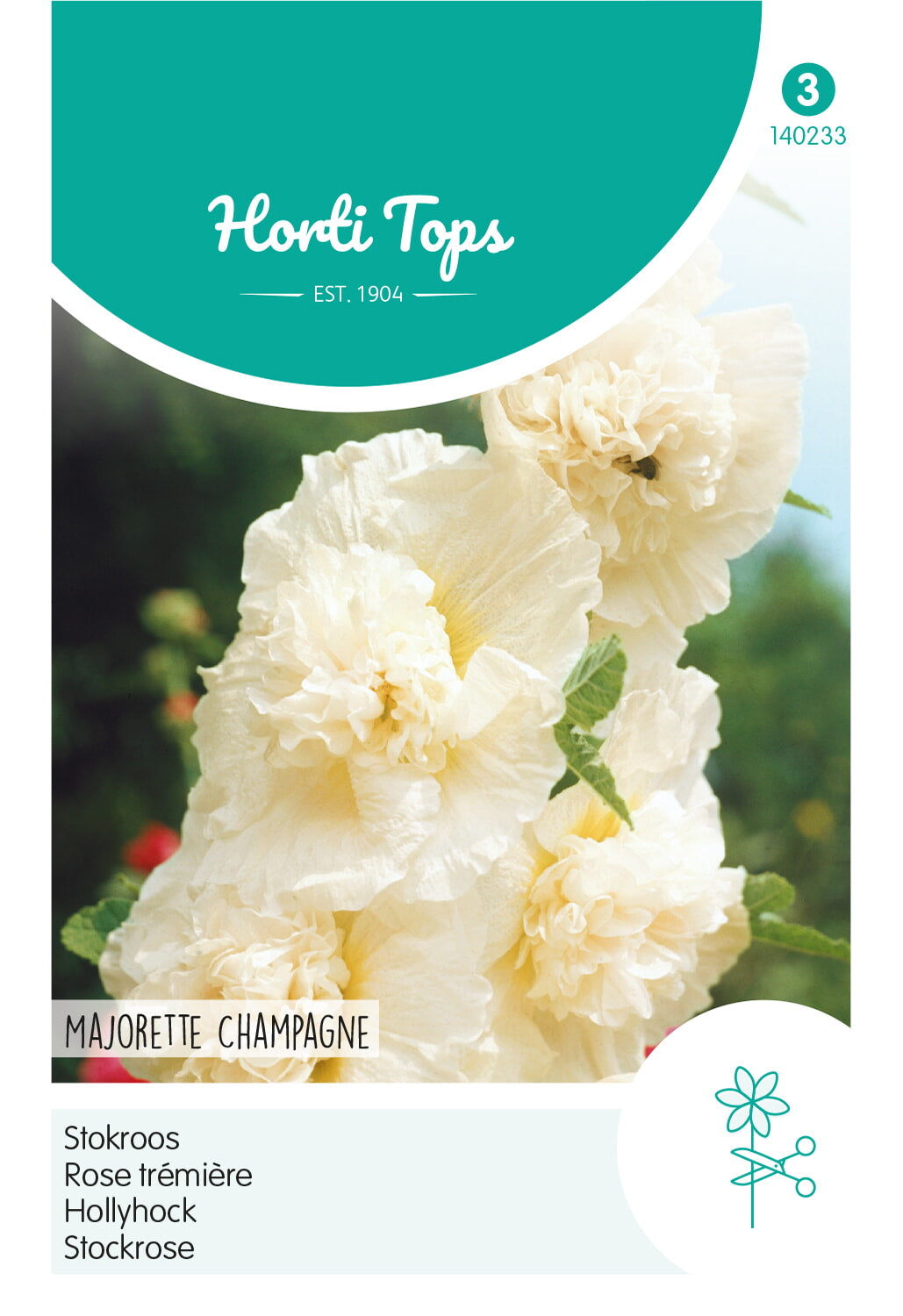 Horti Tops Stockmalve Majorette Champagne