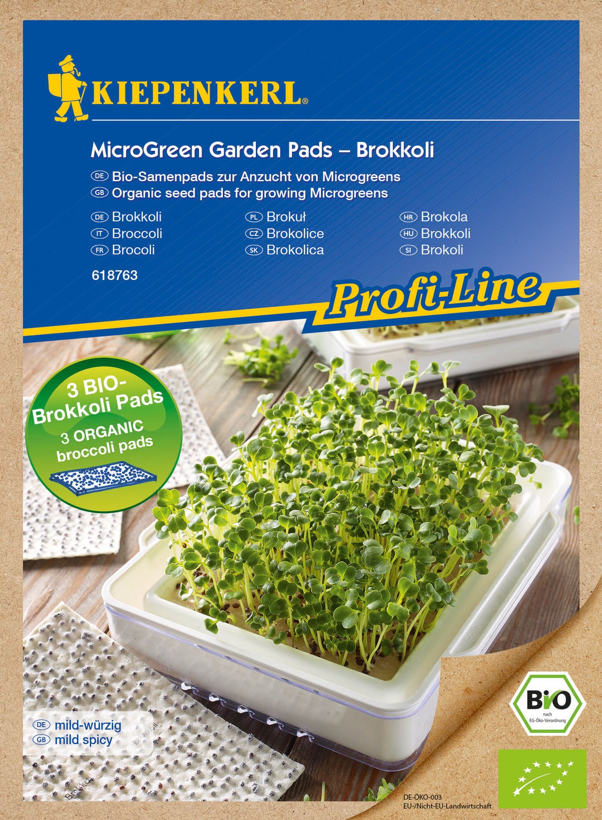 Kiepenkerl BIO Keimsprossen Microgreen Pads Brokkoli Nachfüllpad