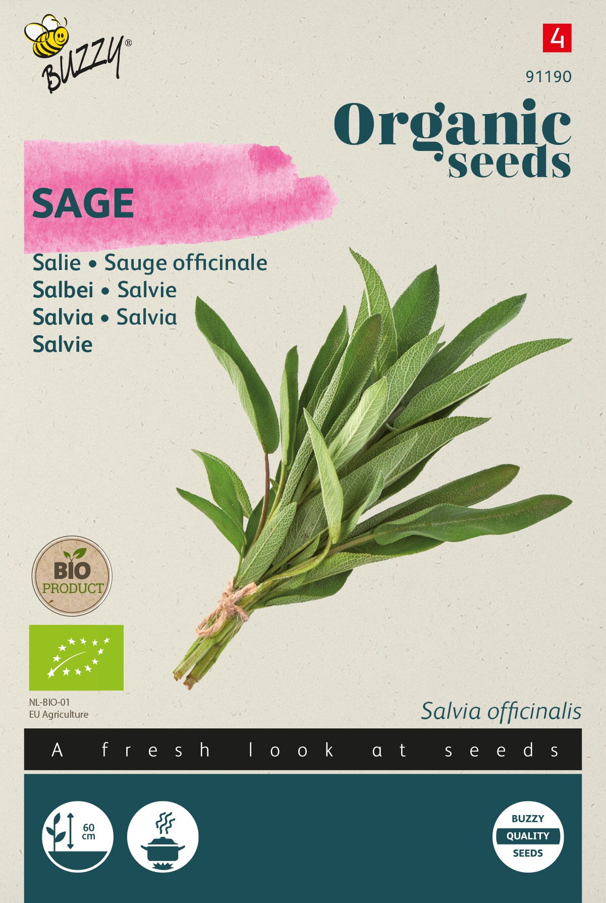 Buzzy Organic Seeds BIO Salbei