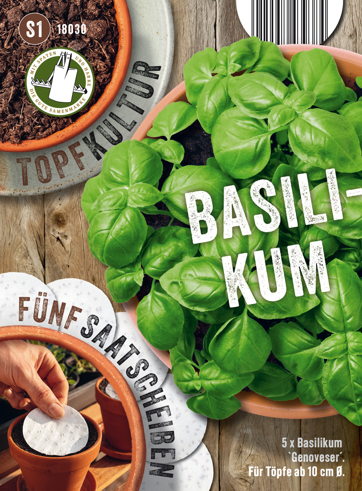 N.L. Chrestensen Basilikum Genoveser Saatscheibe