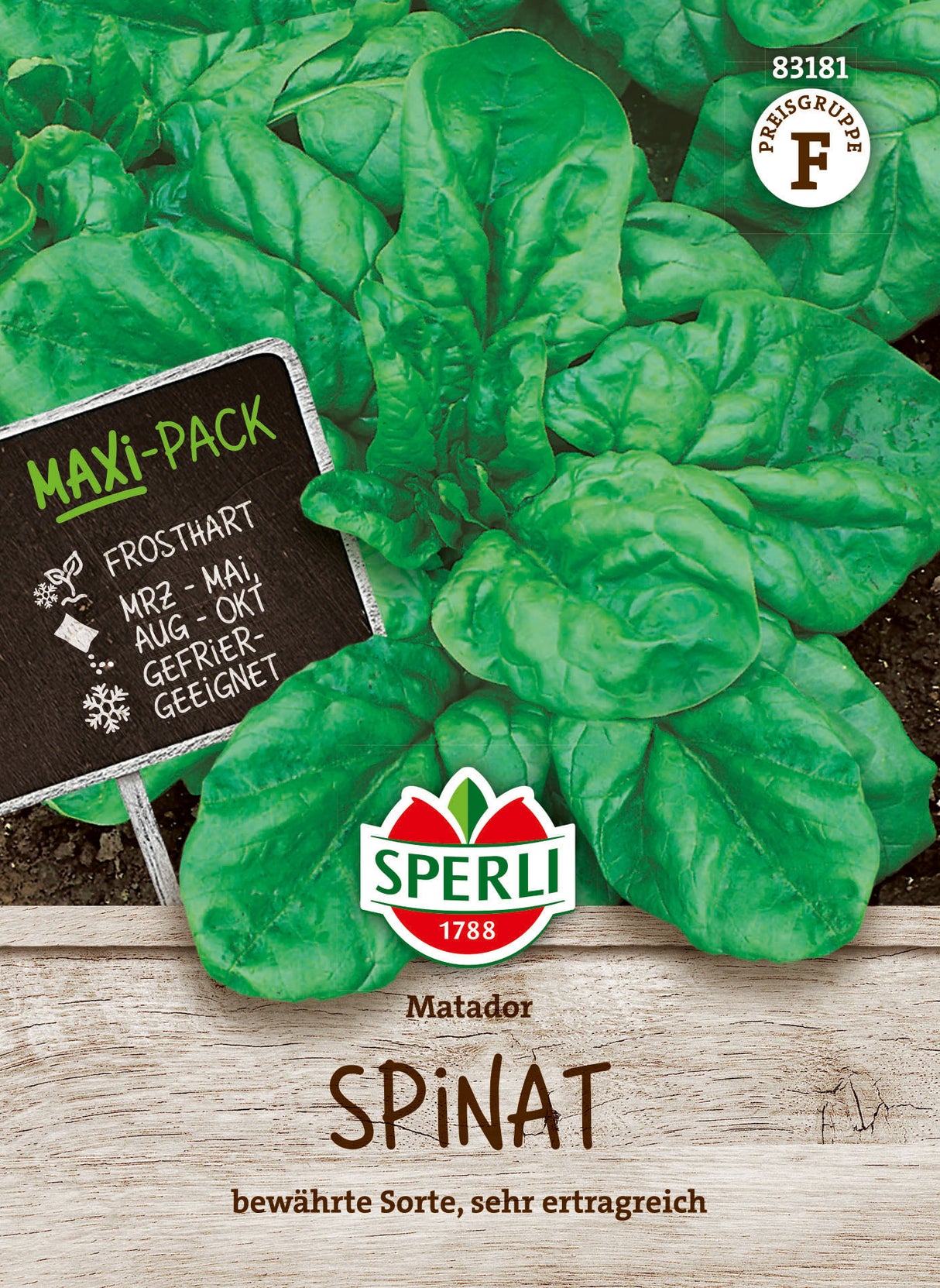 SPERLI Spinat Matador Vorteilspackung