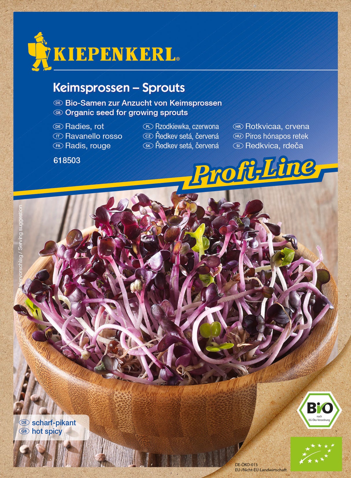 Kiepenkerl BIO Keimsprossen Radies, rot