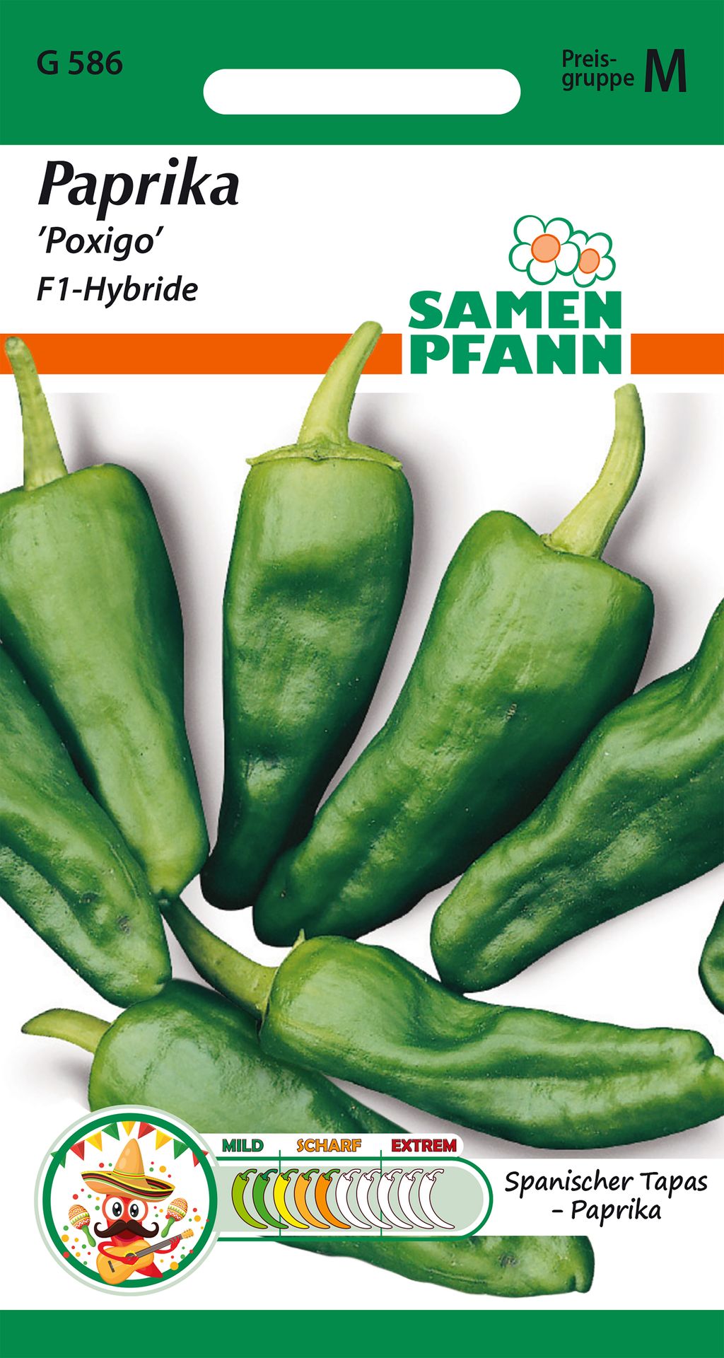 Samen Pfann Poxigo Paprika