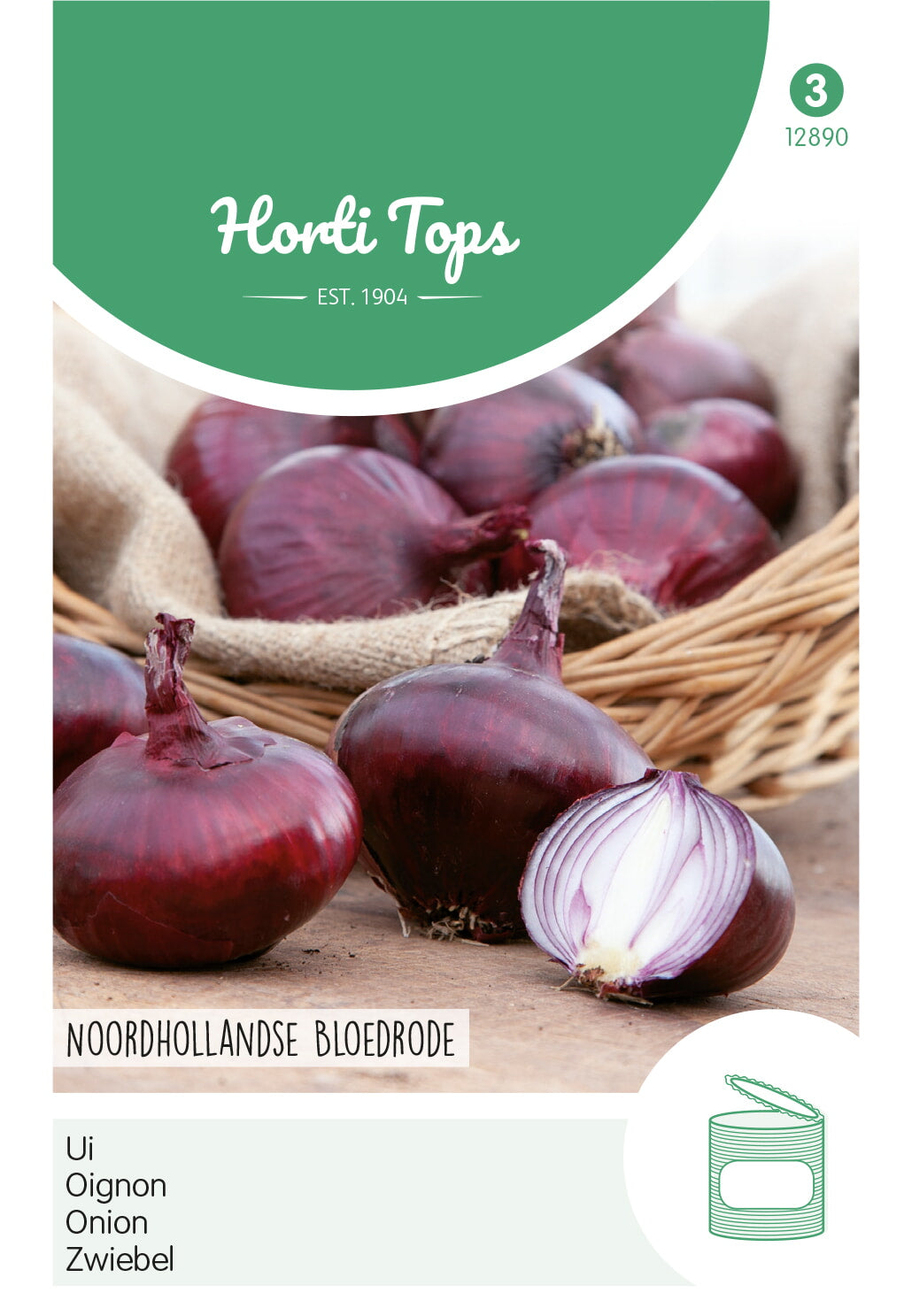 Horti Tops Zwiebel Holländische Dunkelrote