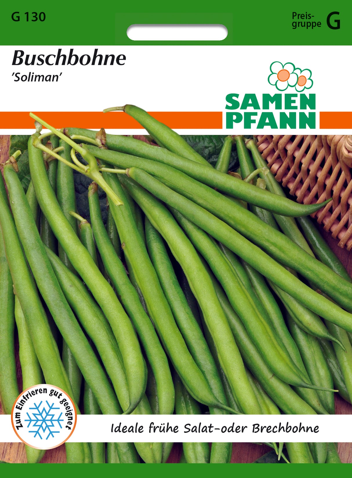 Samen Pfann Buschbohne Soliman