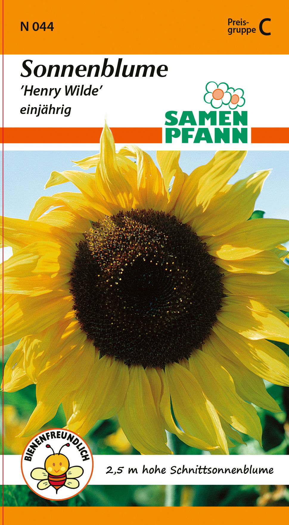 Samen Pfann Sonnenblume Henry Wilde einjährig