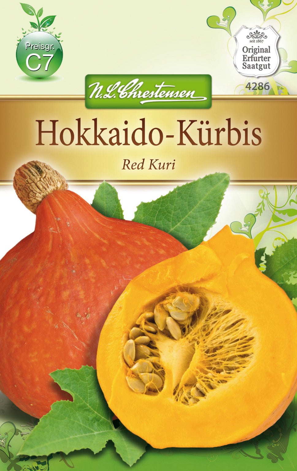 N.L. Chrestensen Hokkaido-Kürbis Red Kuri