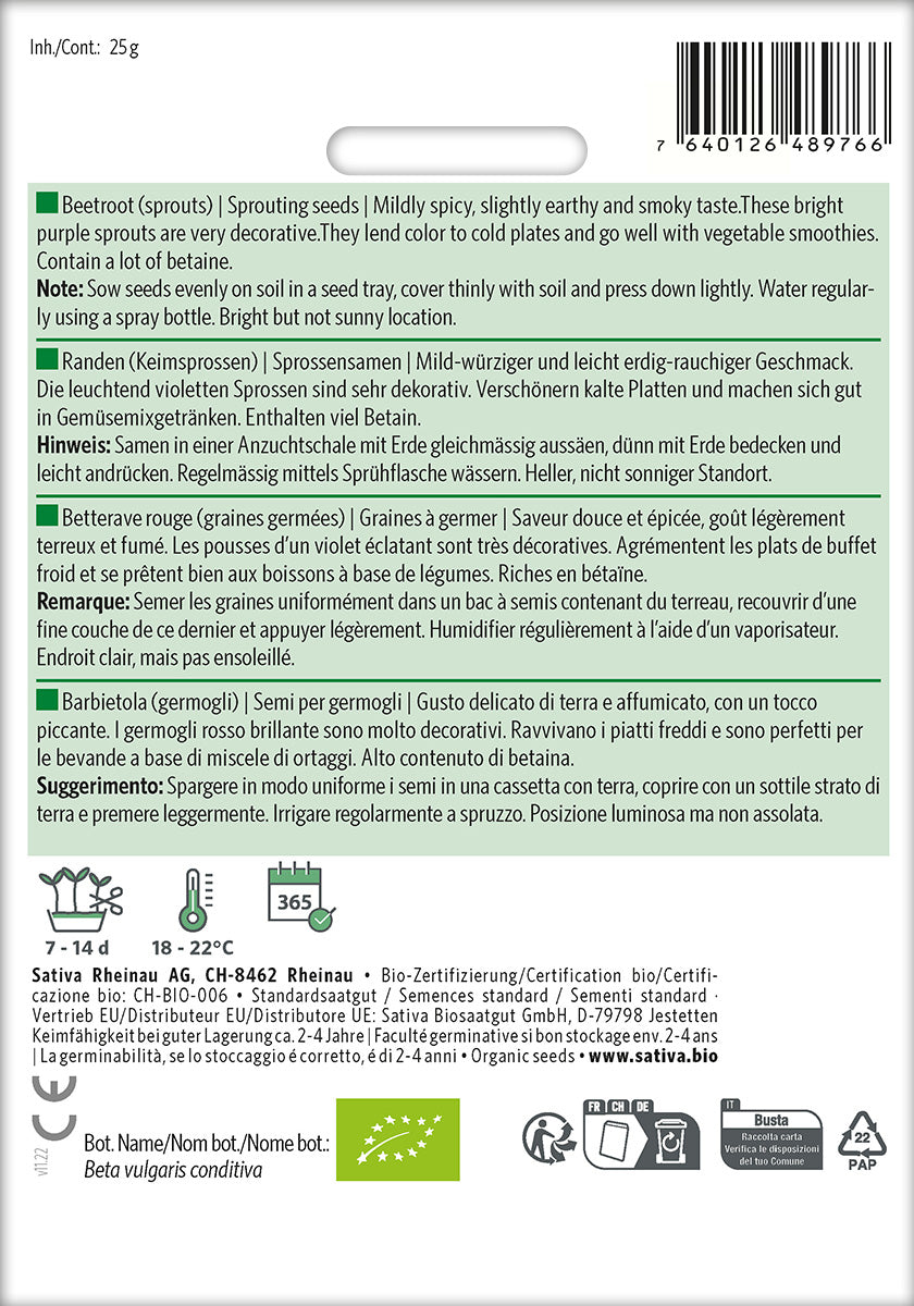 Sativa Keimsprossen Randen
