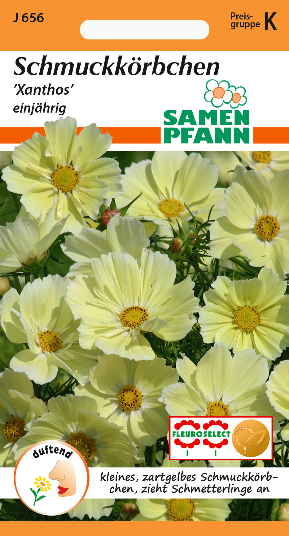 Samen Pfann Schmuckkörbchen Xanthos einjährig