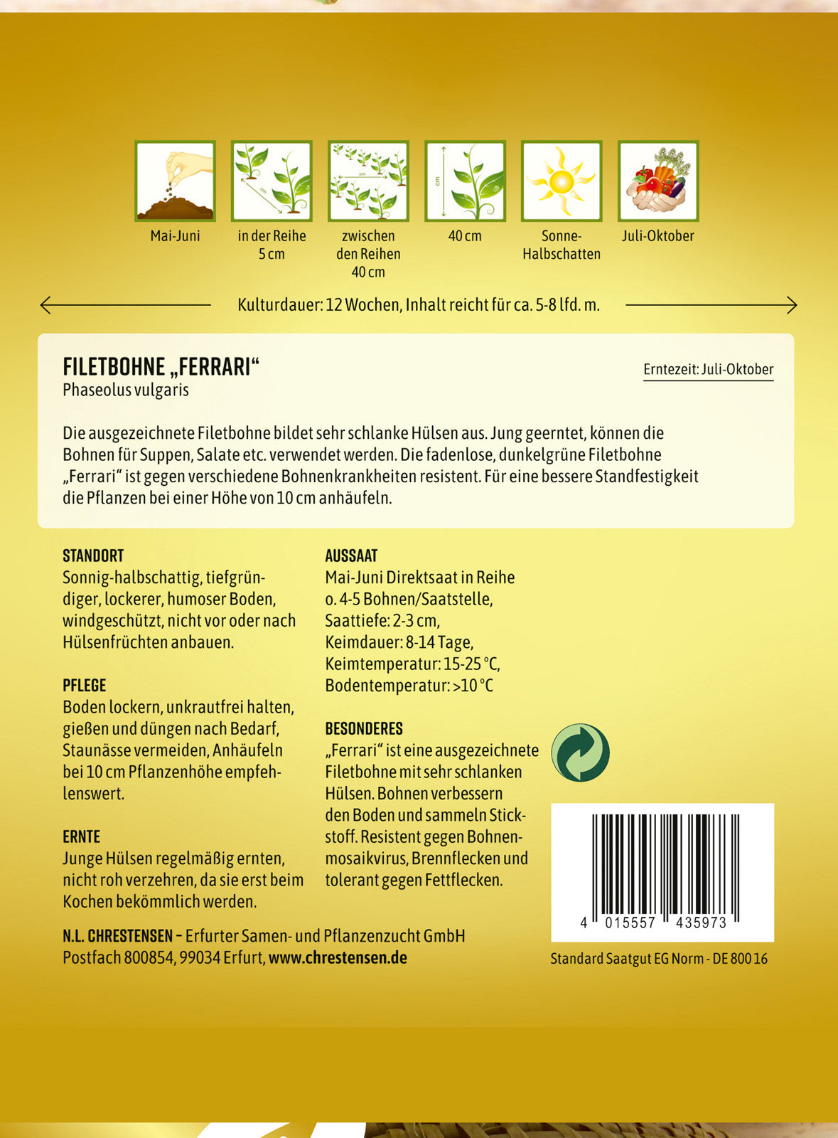 N.L. Chrestensen Filetbohne Ferrari