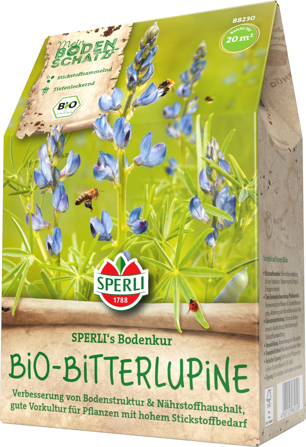 SPERLI BIO Gründüngung Bitterlupine Bodenkur
