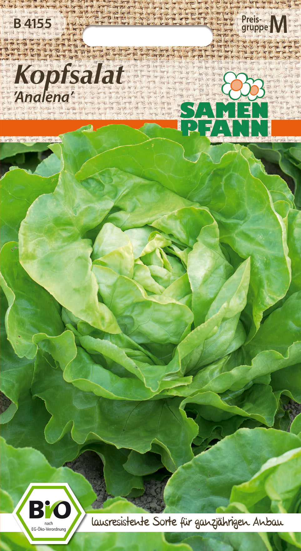 Samen Pfann BIO Kopfsalat Analena