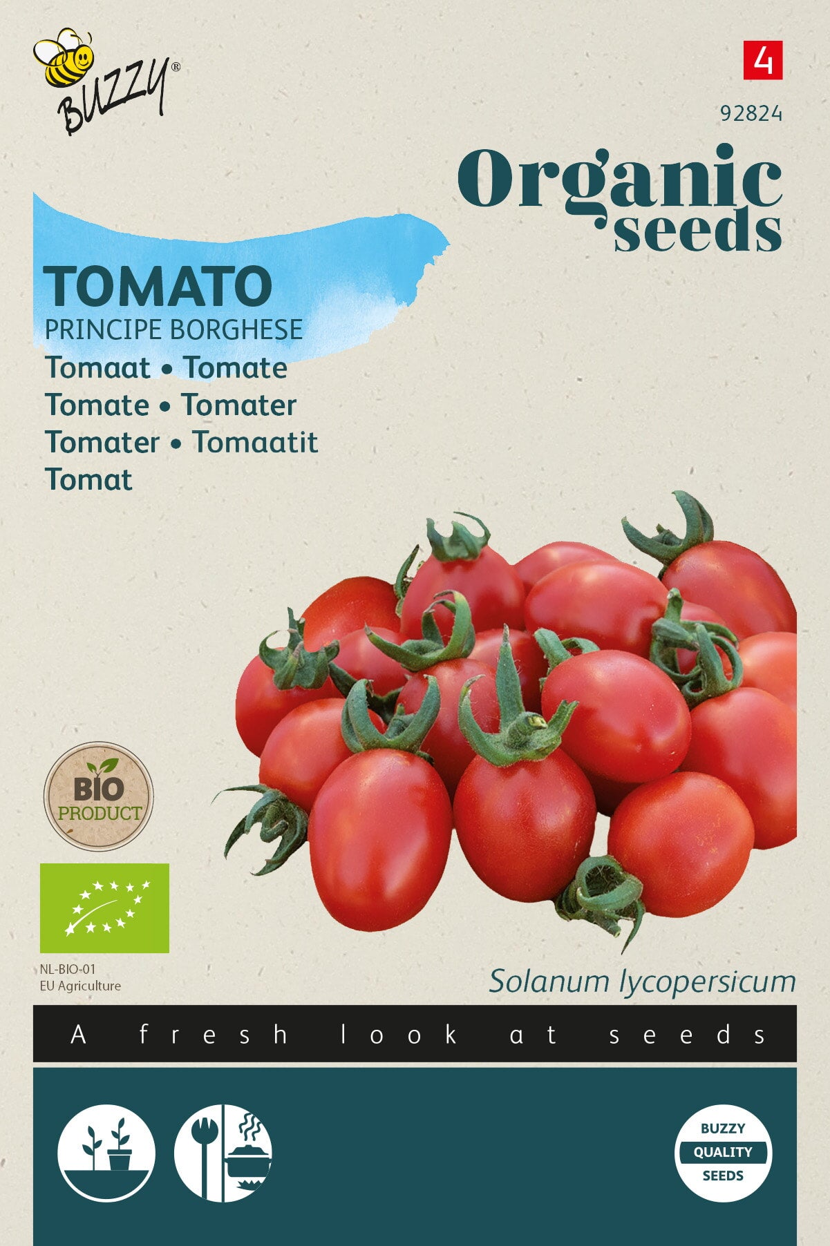 Buzzy Organic Seeds BIO Cocktailtomaten Principe Borghese