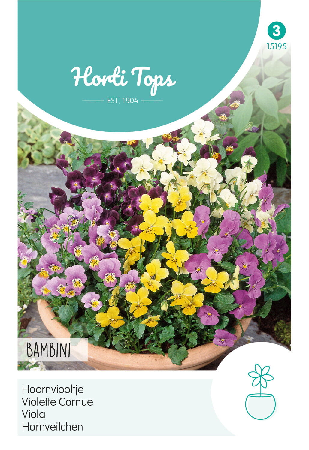 Horti Tops Hornveilchen Cornuta Bambini Mischung