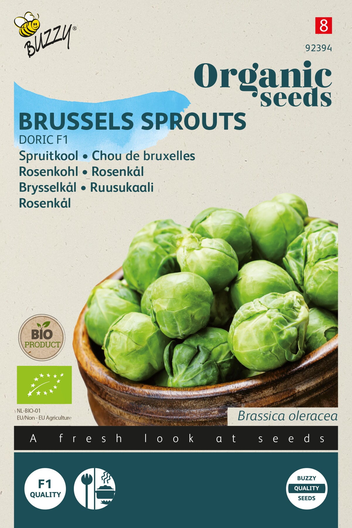 Buzzy Organic Seeds BIO Rosenkohl Doric