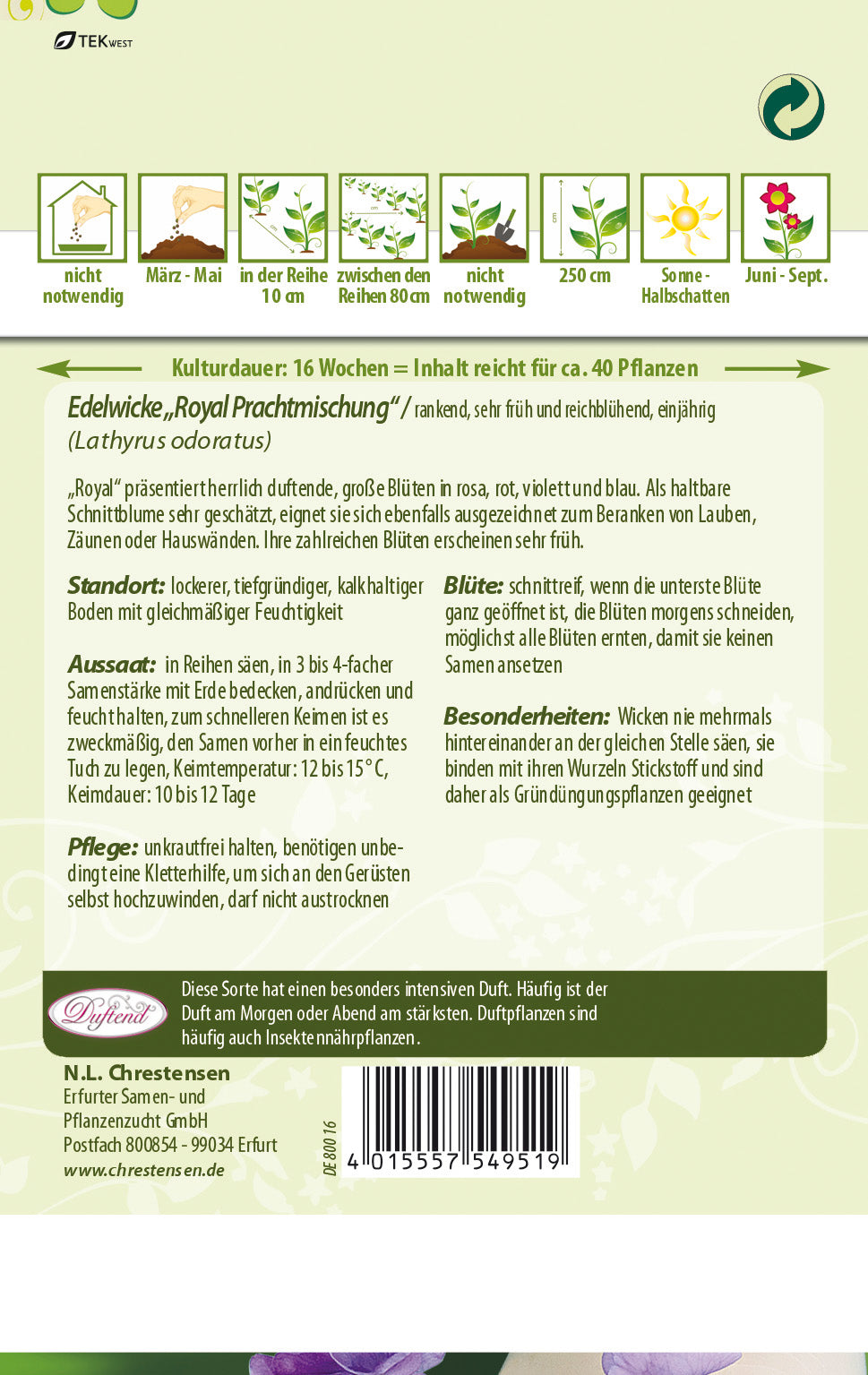 N.L. Chrestensen Edelwicke Royal Prachtmischung