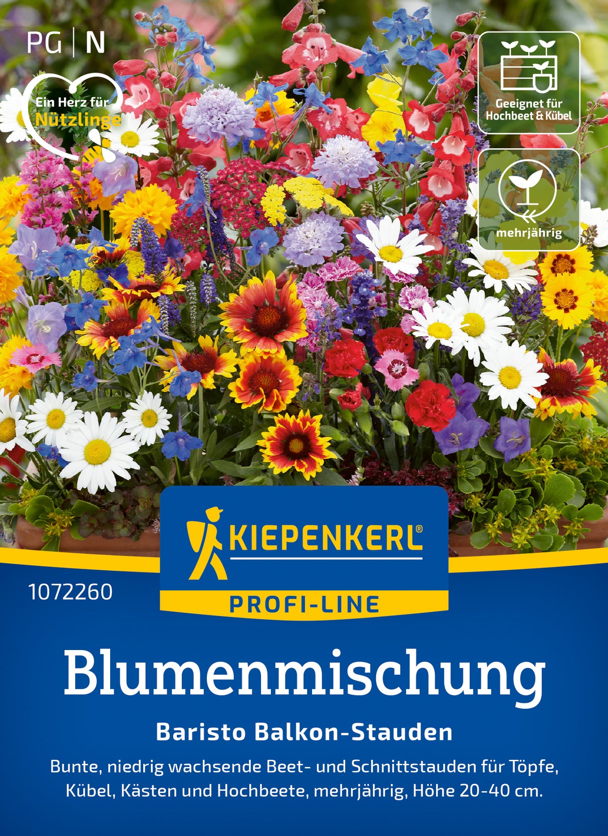 Kiepenkerl Blumensamen-Mischung Baristo Balkon-Stauden