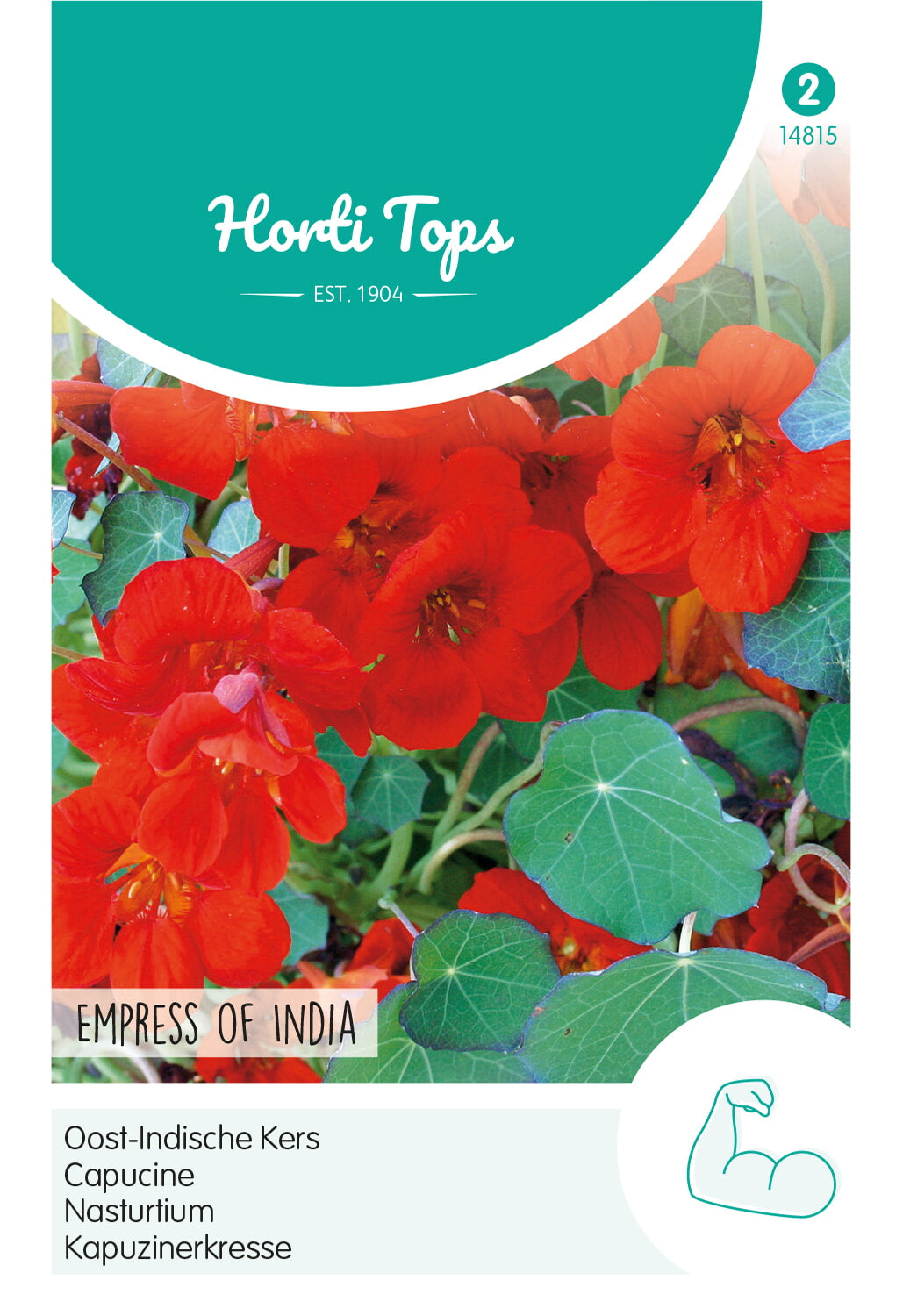 Horti Tops Kapuzinerkresse Empress Of India, Einfach Rot