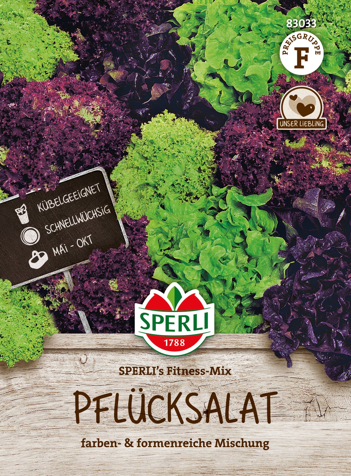 SPERLI Pflück- & Schnittsalat SPERLI's Fitness-Mix