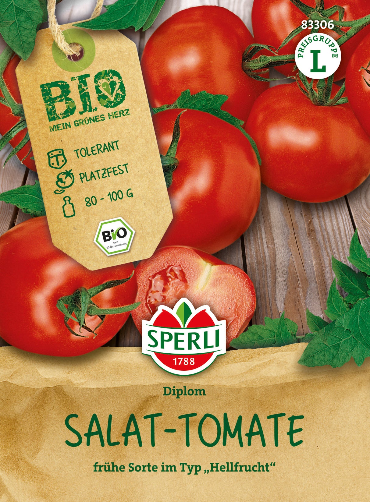 SPERLI BIO Salattomate Diplom