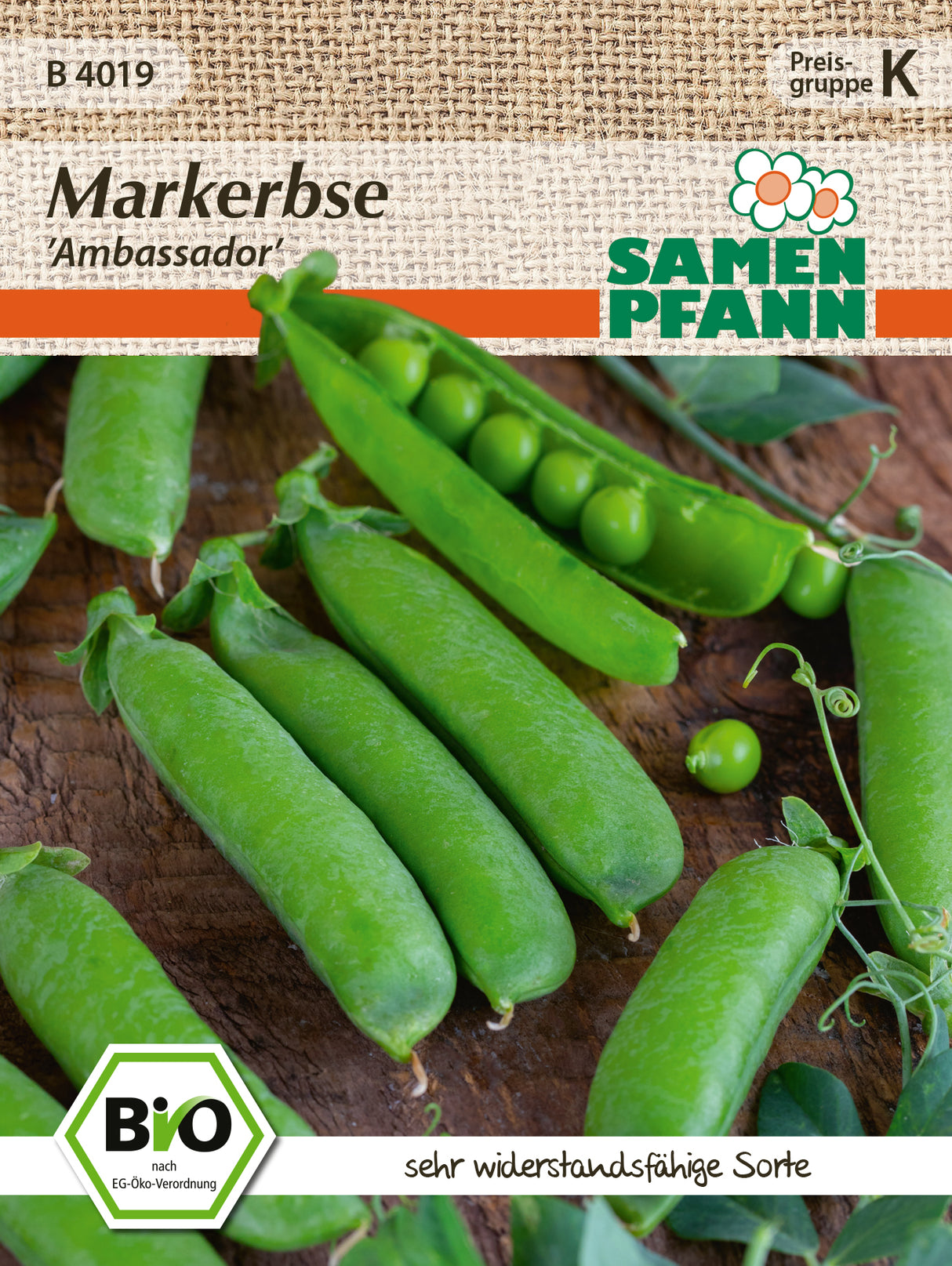 Samen Pfann BIO Markerbse Ambassador