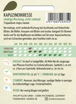 Frankonia Samen Kapuzinerkresse niedrige Mischung, nichtrankend