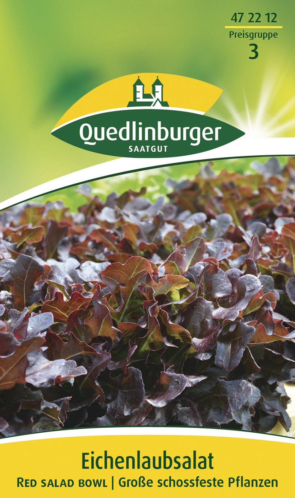 Quedlinburger Pflück-& Schnittsalat Red Salad Bowl