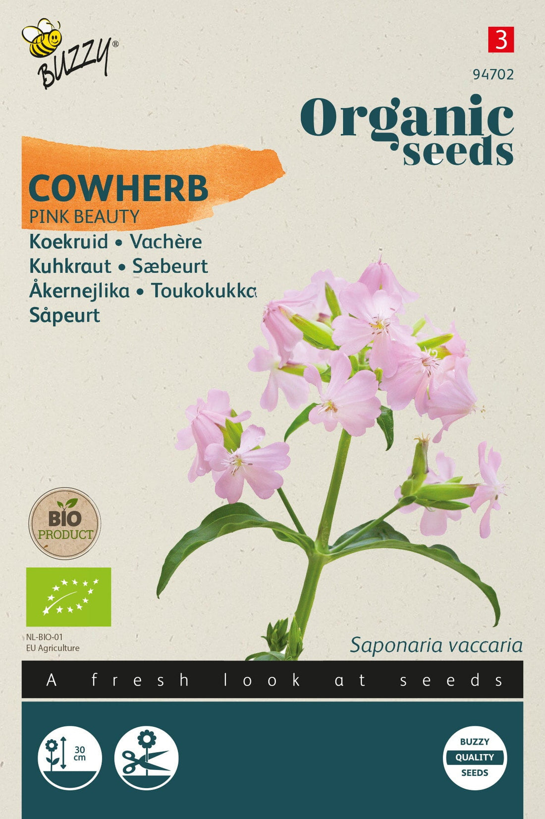 Buzzy Organic Seeds BIO Kuhnelke Pink Beauty