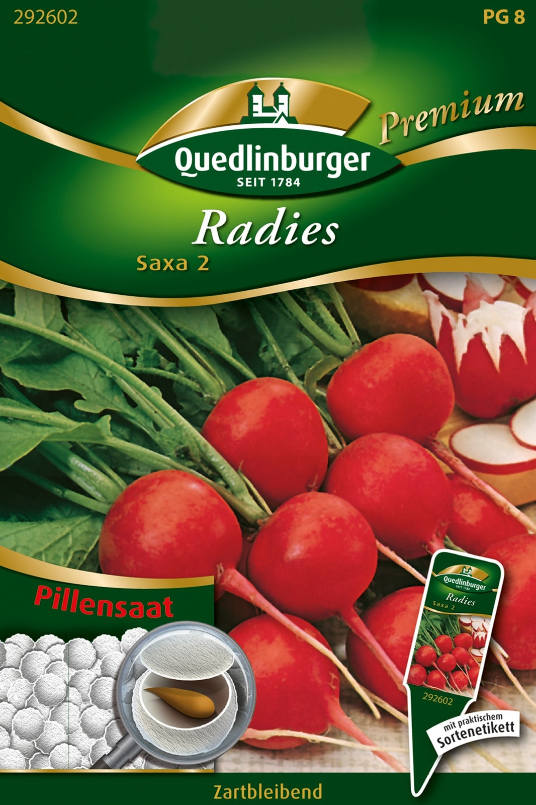 Quedlinburger Radieschen Saxa 2 Pillensaat