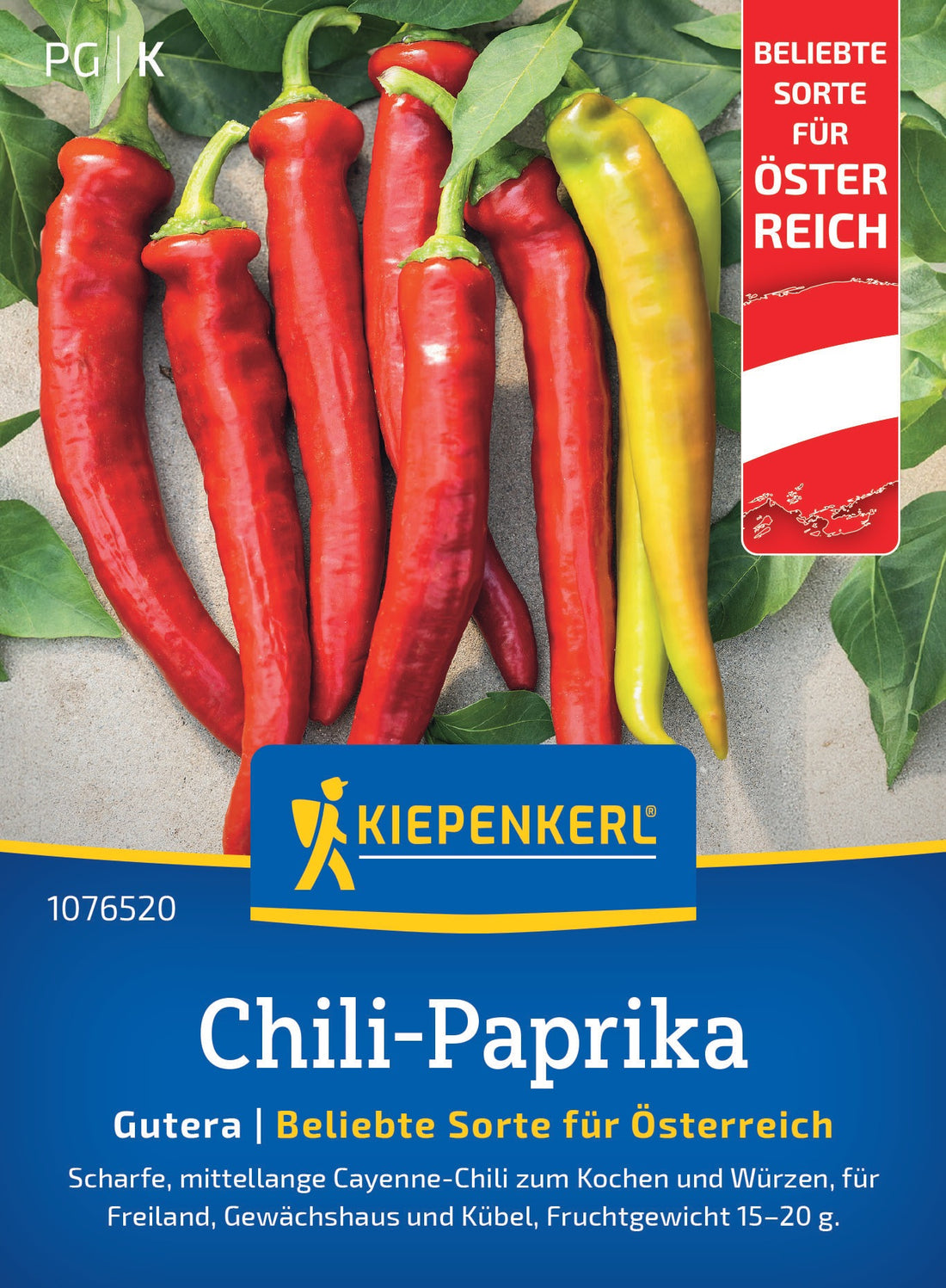Kiepenkerl Chili-Paprika Gutera Österreich Sorte