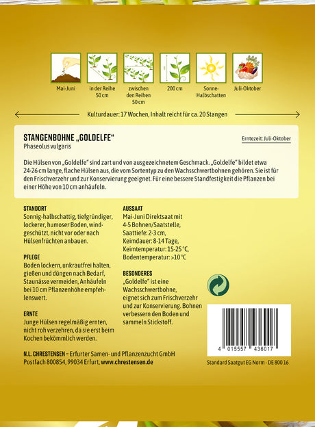 N.L. Chrestensen Stangenbohne Goldelfe