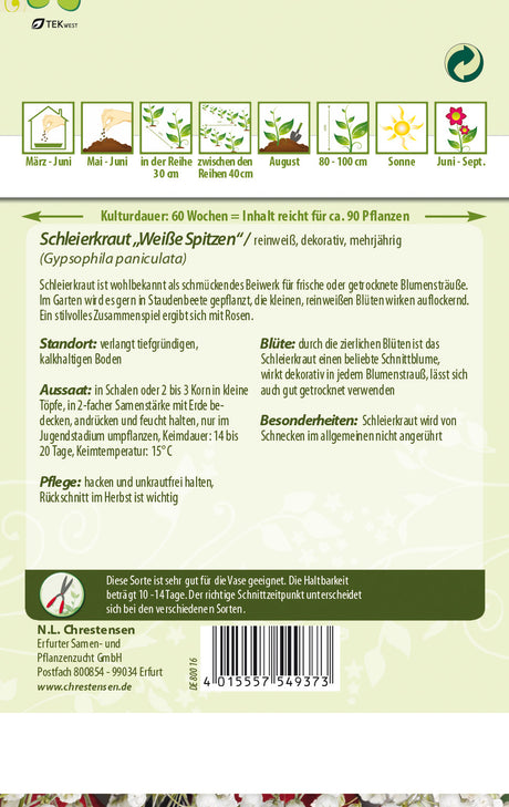 N.L. Chrestensen Schleierkraut Weiße Spitzen