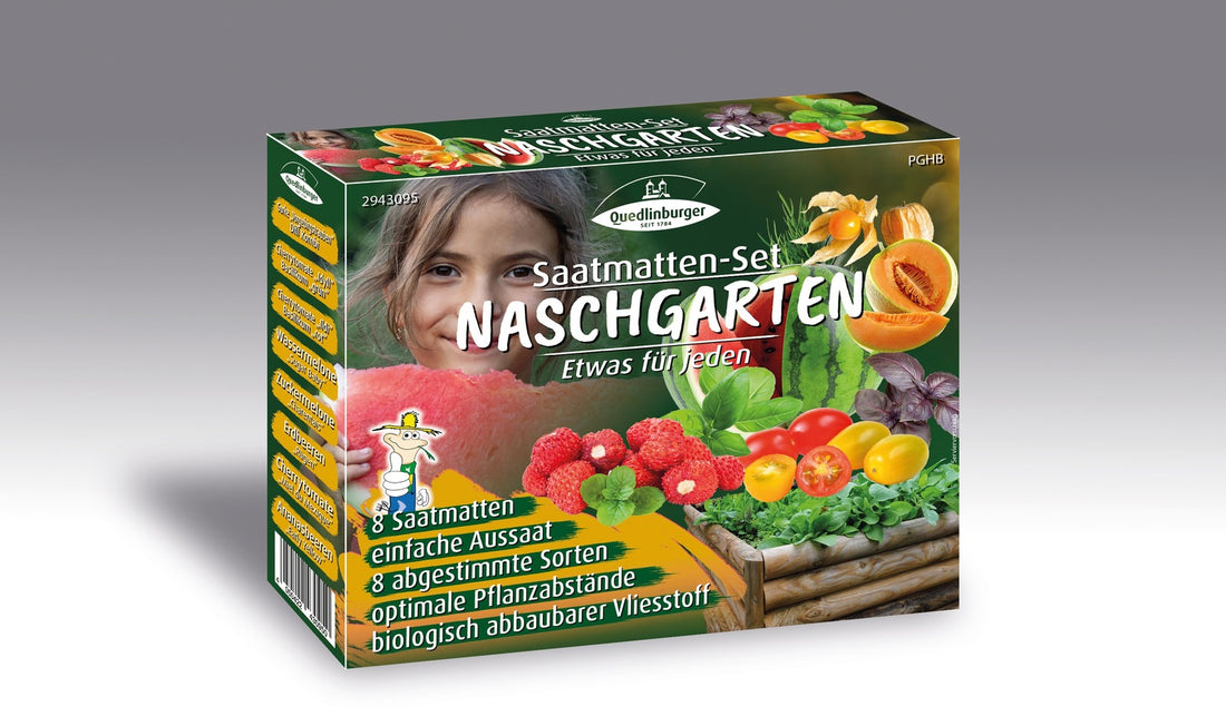 Quedlinburger Gemüse & Frucht Mischung Naschgarten 8 Saatmatten