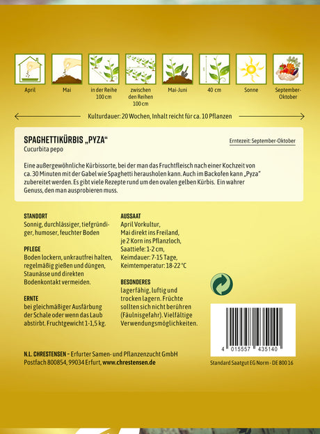 N.L. Chrestensen Spaghettikürbis Pyza